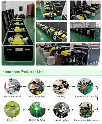 2-5m 폭 작물 보호를 위한 50x50x50cm 농업 드론 분무기